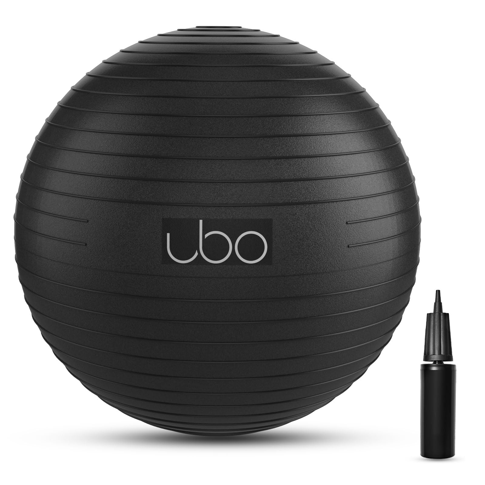 Birthing Ball for Pregnancy Gym Ball Anti burst and Non-Slip for Fitness Stretching Birthing Home Office with Complimentary Pump Black