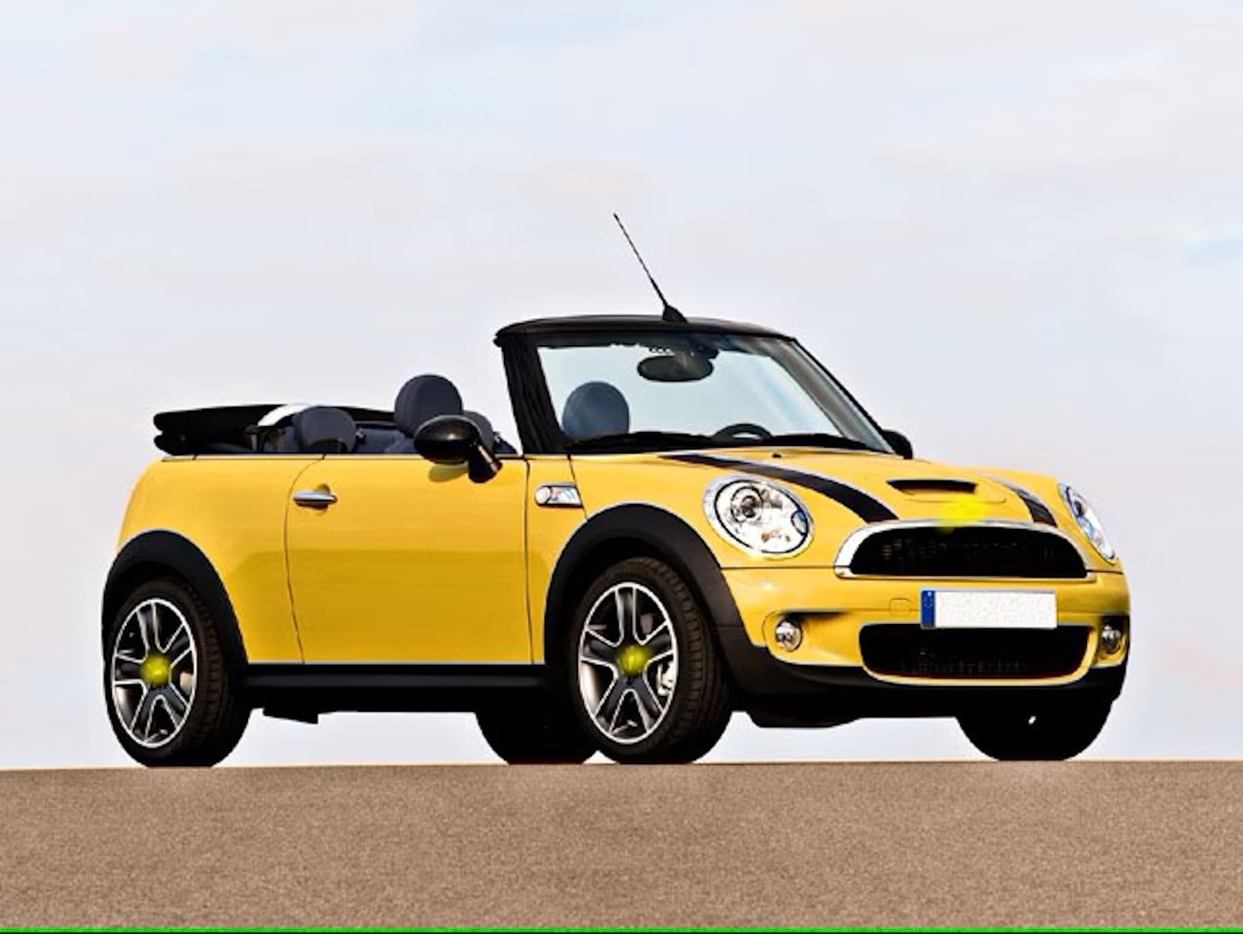 Tappeti in Moquette su misura compatibili con Mini R57 Cabrio dal 2009 al 2016 Limited Edition Carbon Inox