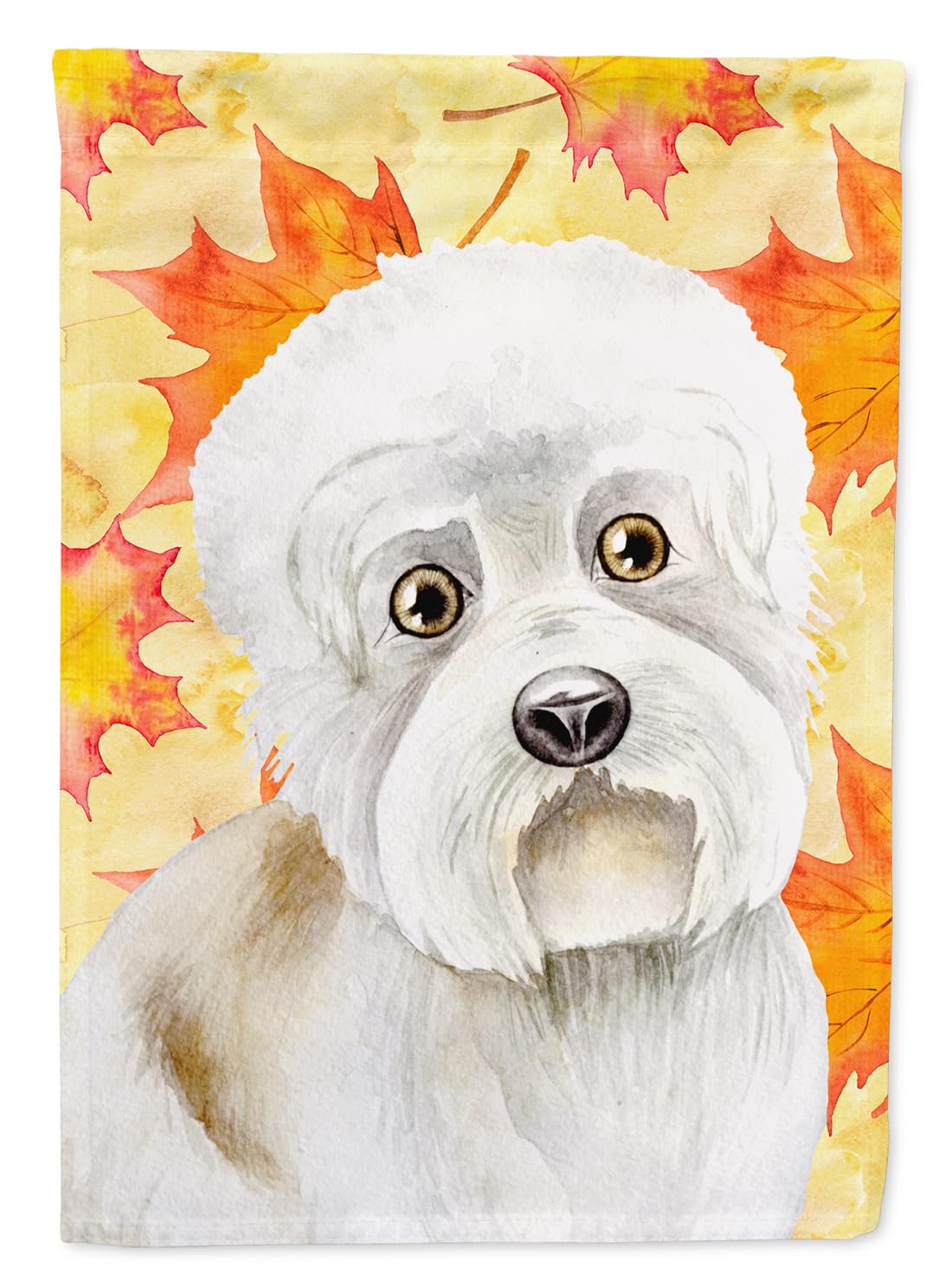 Dandie Dinmont Fall Flag drapeau d'automne multicolore pour jardin