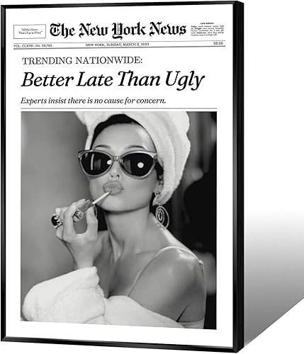 Miniatura 21 de FBKDVC Póster de periódico moderno en blanco y negro con estampado de revistas retro «Do It For The Plot Hot Girls» («Do It For The Plot Hot Girls»)