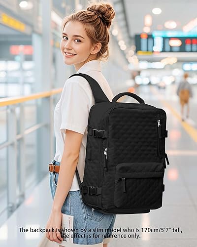 Miniatura 8 de Mochila de viaje con sellado al vacío con bomba de aire, mochila de equipaje de mano Vacpack de compresión impermeable para viajes, Grande, Viajes