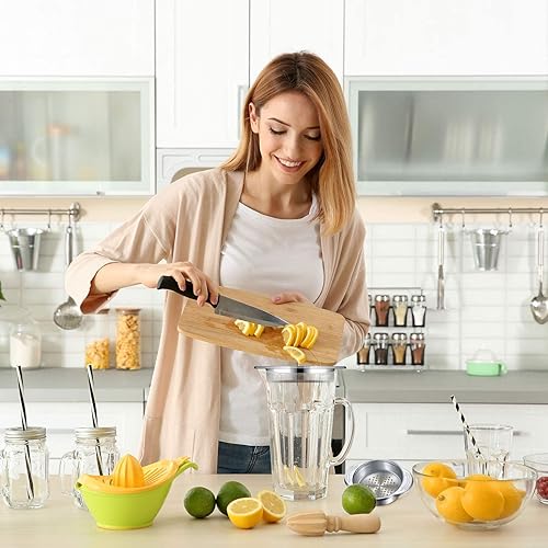 Miniatura 6 de Patelai Colador de latas de atún de acero inoxidable, tamiz de alimentos, tapa de prensa de metal, colador de enlatado, filtro de atún para