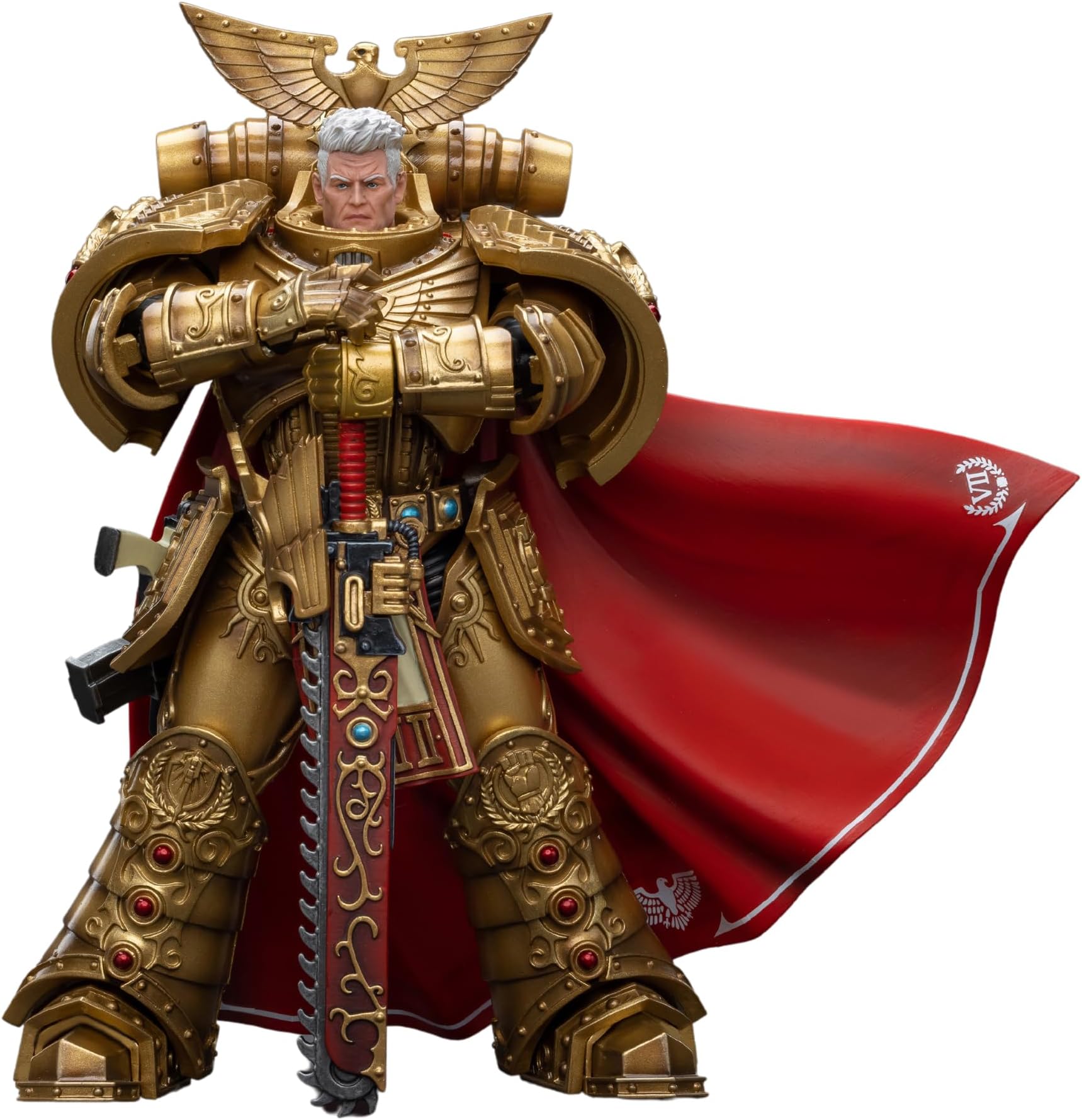 JOYTOY Warhammer 40,000 1/18 Imperial Fists 7-Inch Action Figure, Rogal Dorn Primarch Model from the Vllth Legion Collection