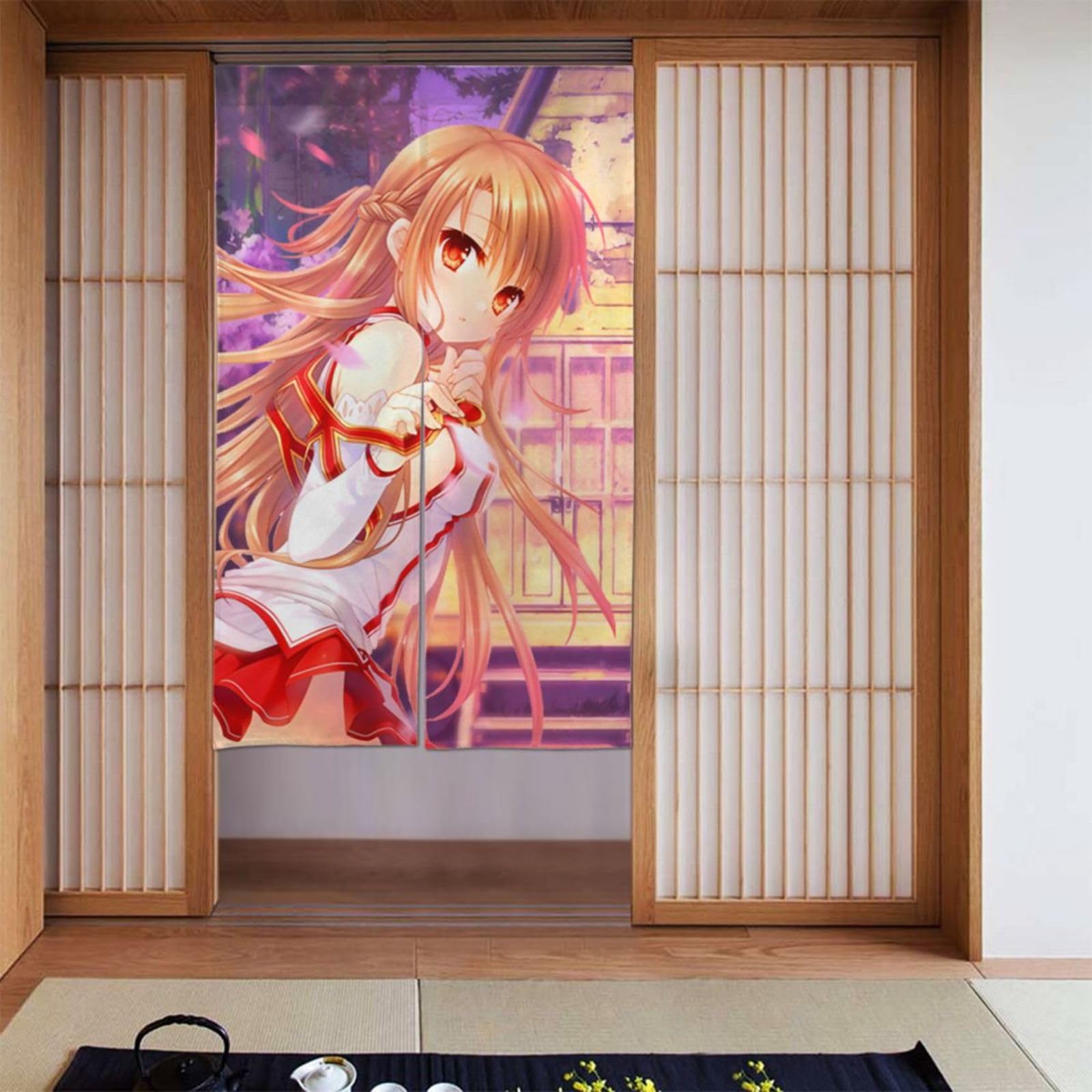 Amazon.co.jp: のれん 暖簾 カーテン ソードアート・オンライン アスナ