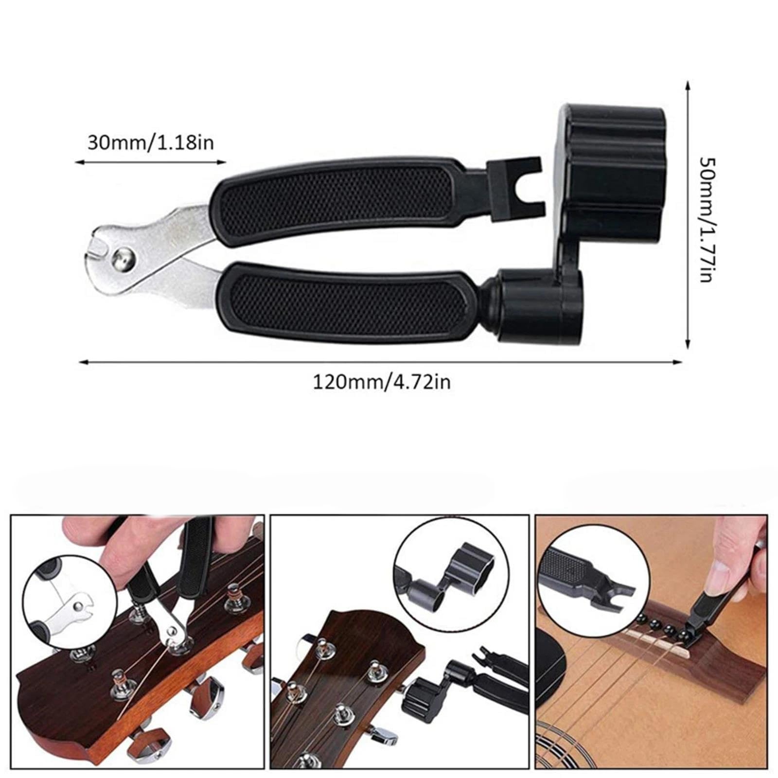 kit di installazione per chitarra Capotasto Per Chitarra/accordatore/plettri/chitarra Corde In Rame Puro 1-6 Strumenti Di Riparazione Per Chitarra Per Set Di Accessori Per Chitarra Acustica