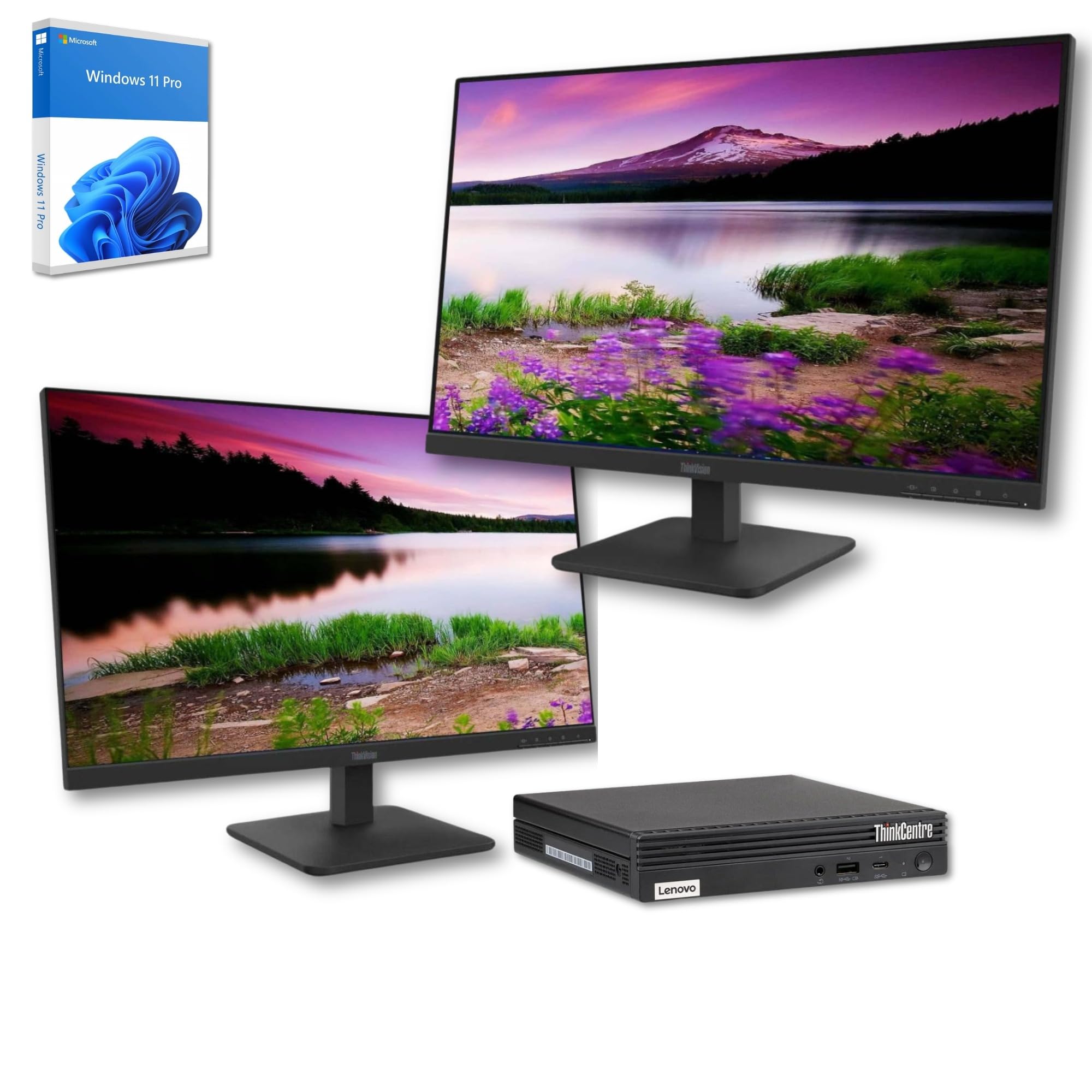 Bundle Lenovo All-in-One 27 Pollici Core i5 10500T 16GB RAM 512GB SSD WiFi USB-C Windows 11 3 Anni Garanzia