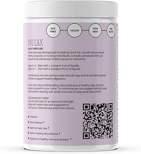 Vista 3 de Fibra natural a base de plantas para la salud intestinal digestiva Prebiótico de inulina Cáscara de psyllium y fibra de avena promueve la salud