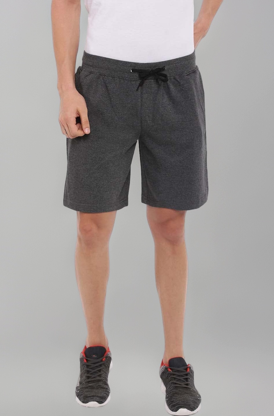 Veirdo 100% Pure Cotton Shorts for Men | Badminton Shorts | Cycling Shorts | Biker Shorts | Swimming Shorts | Gym Shorts - Anthra Shorts (XXL Size)