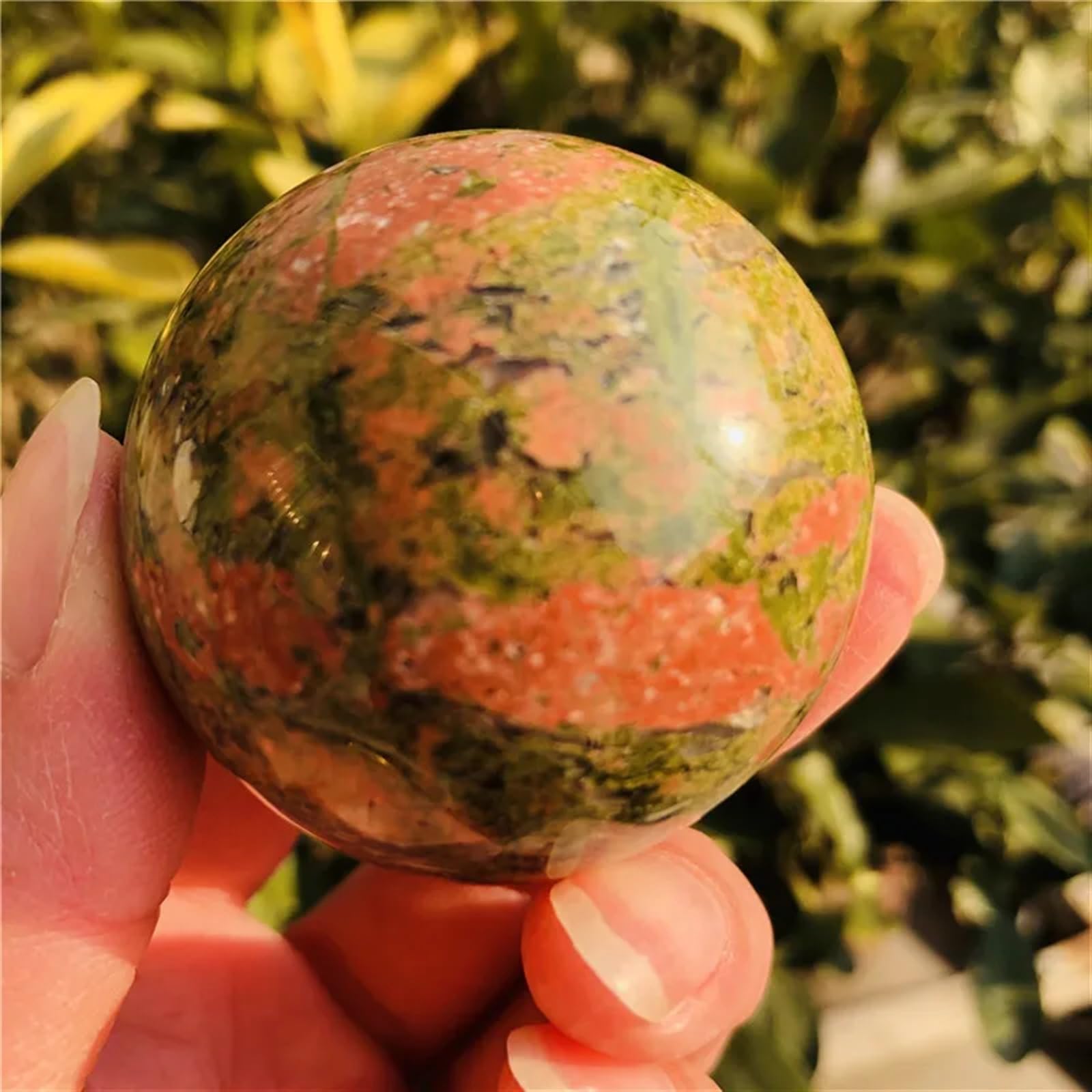 AARTERZZA Stone Crystal Ball Home Decoration Polished