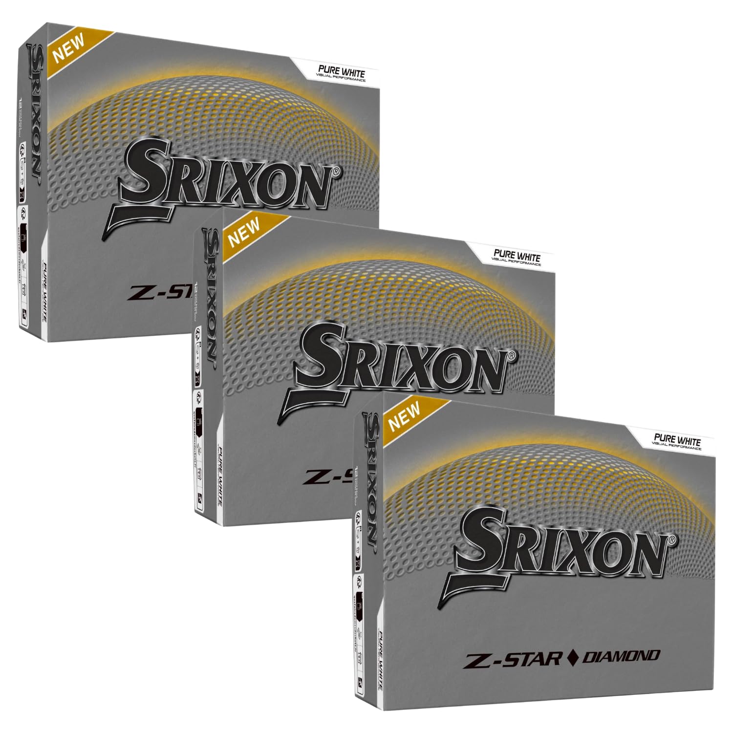 Srixon Z-Star Diamond 3 Golf Balls, White (36 Pack)