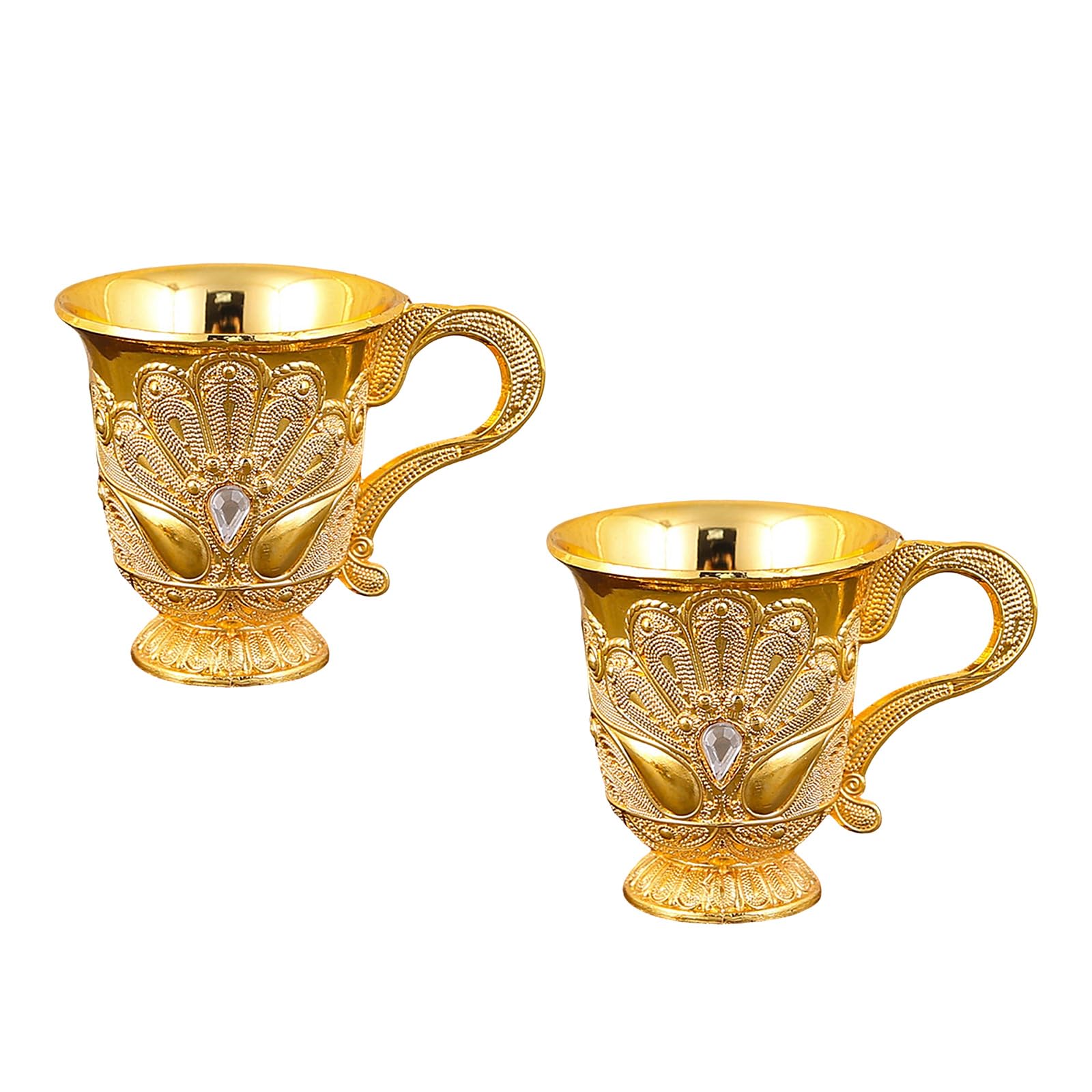 Kalttoy Metal Wine Cups Medieval European Styles Emboss Drinking Cups for Party Wedding Home Decors Retro Chalices Goblet Retro Chalices Goblet