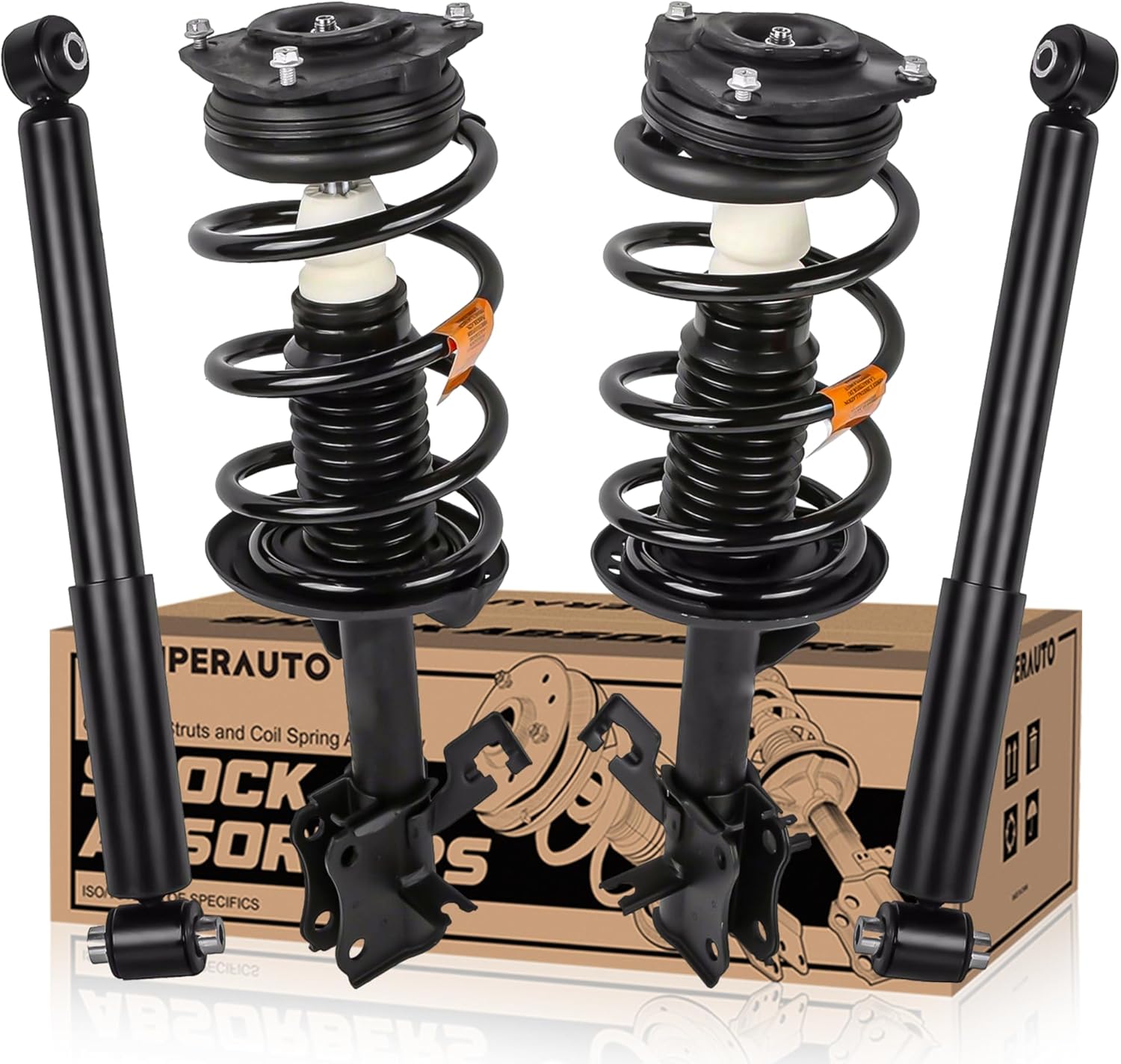 Front and Rear Struts Complete Assembly Shocks Absorbers Compatible for 2007-2012 Nissan Sentra 2.0L, 4PCS