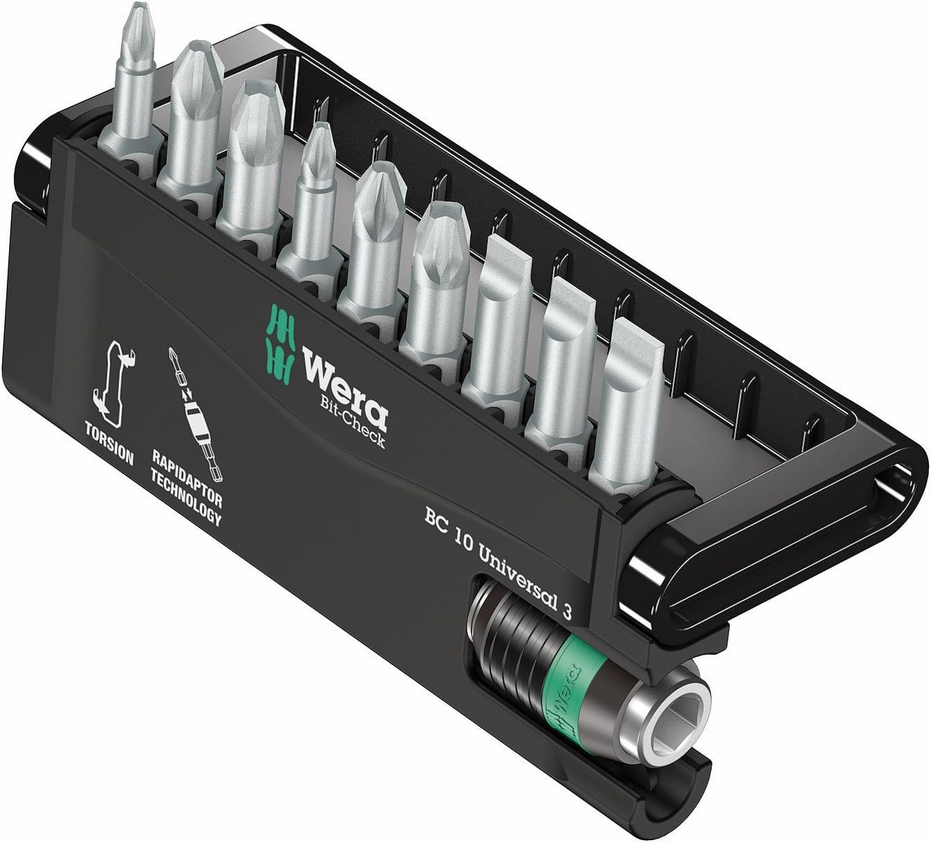 Wera 05073410001 BitCheck Set 86009/TZ SB Torsion ExtraTough with