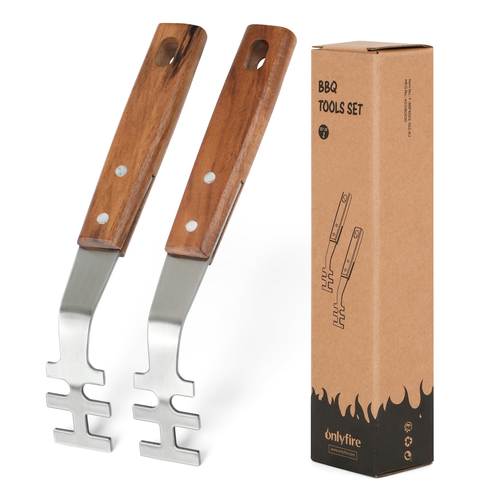 【AUBERGE】Tool Amazon.com : onlyfire 2 Grate Liftes, Stainless Steel Cooking Grid