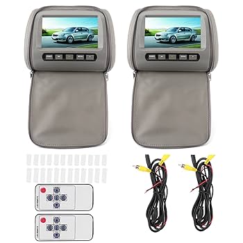 カーオーディオ HEADREST DVD TWIN MONITOR Audiovox 7