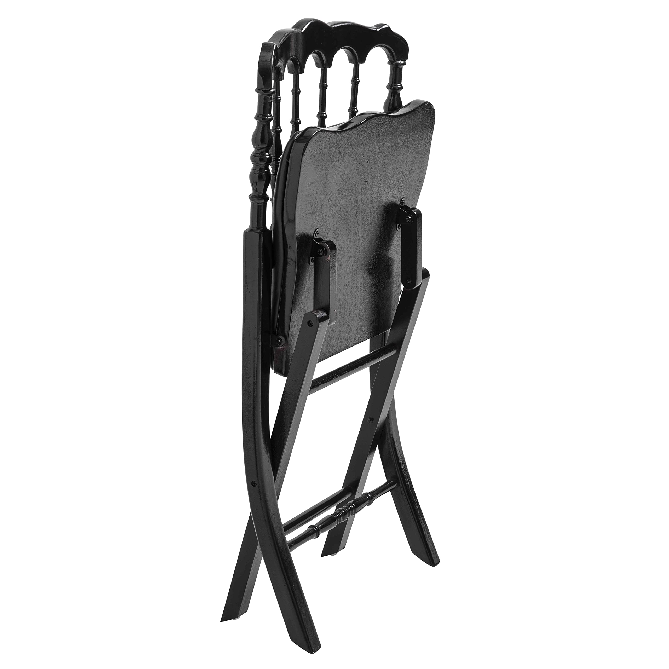 MobEventPro Chaises Pliantes Noires en Bois