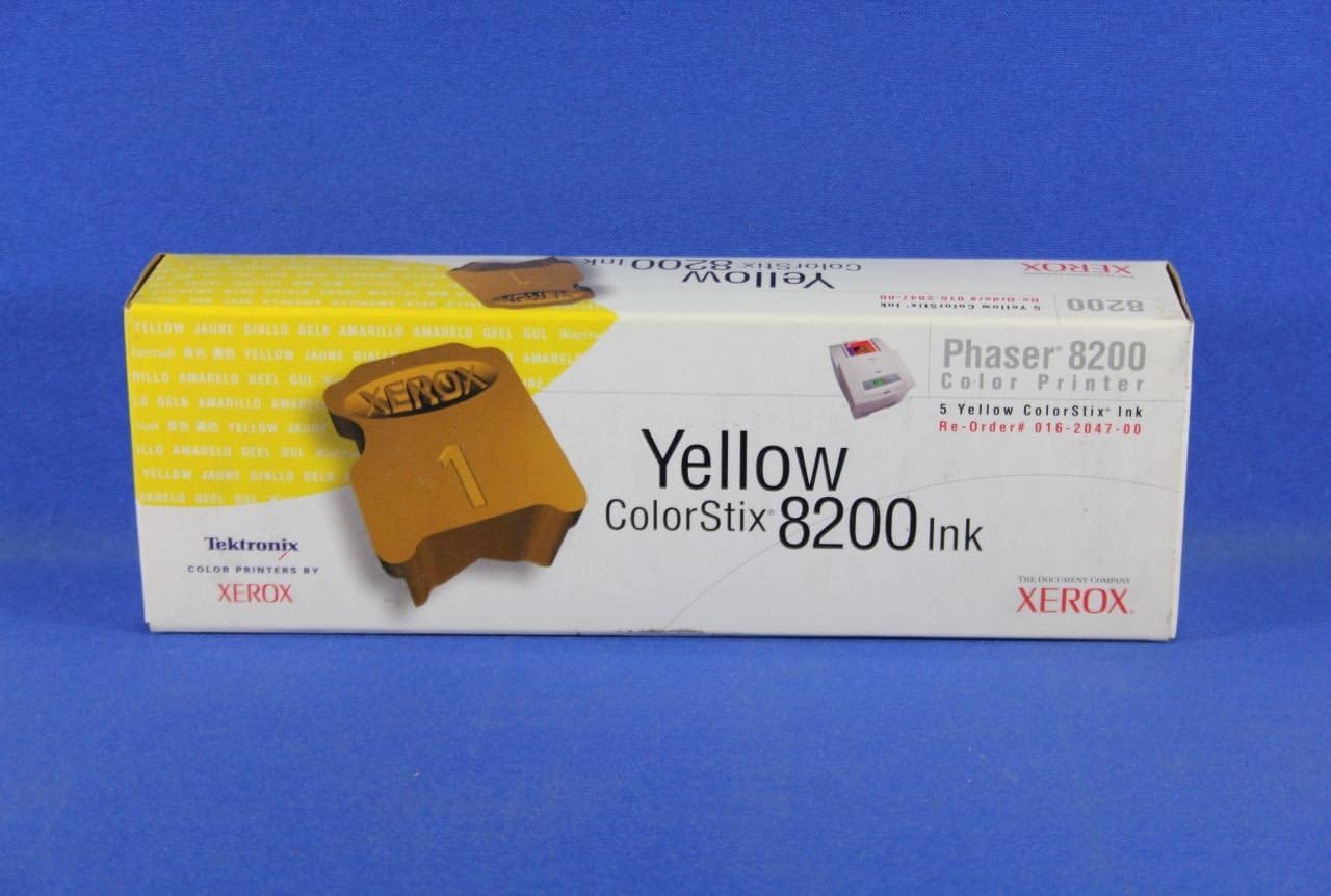 Tektronix Yellow ColorStix® Phaser 8200 Ink Stick 7000 Pages – Ink Roller Phaser 8200, Ink Injection, 7000 Pages, Yellow, 88 x 266 x 50 mm, 362 g