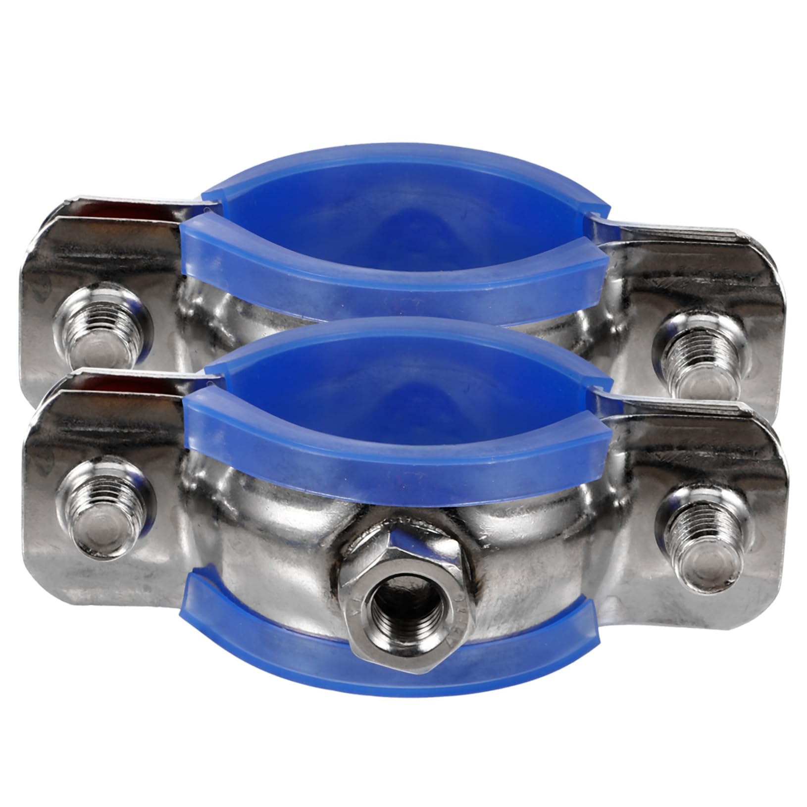 Operitacx 5 Set Fascetta Per in Acciaio Inossidabile Morsetto Per Regolabile Parete Morsetto Dell'anello Del Fascia Fascette Per Per 2 Pezzi*5
