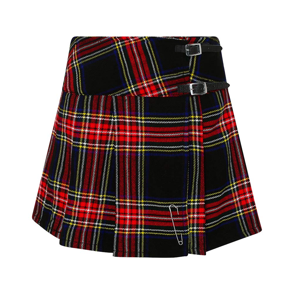 Tartanista Womens Scottish Tartan 16.5" Length Mini Kilt Skirt and Pin - 6-28 — view 13
