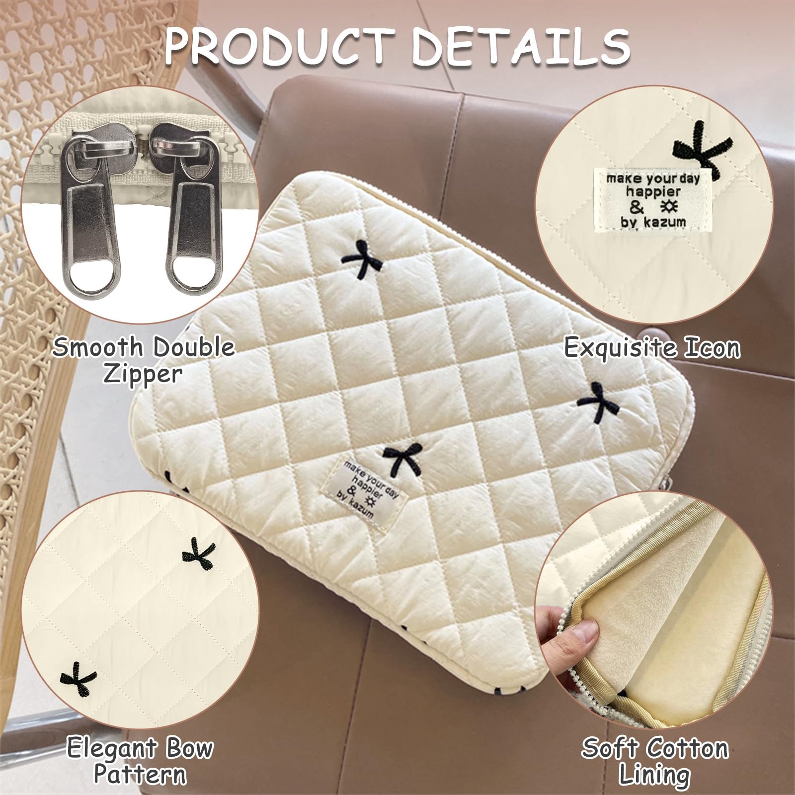 Flintronic Custodia per Laptop da 14 Pollici, Sleeve per Laptop, Custodia Borsa Custodia Protettiva Compatibile con MacBook Pro/Acer/Dell/Lenovo/HP/Samsung/Sony/Asus,14 Pollici