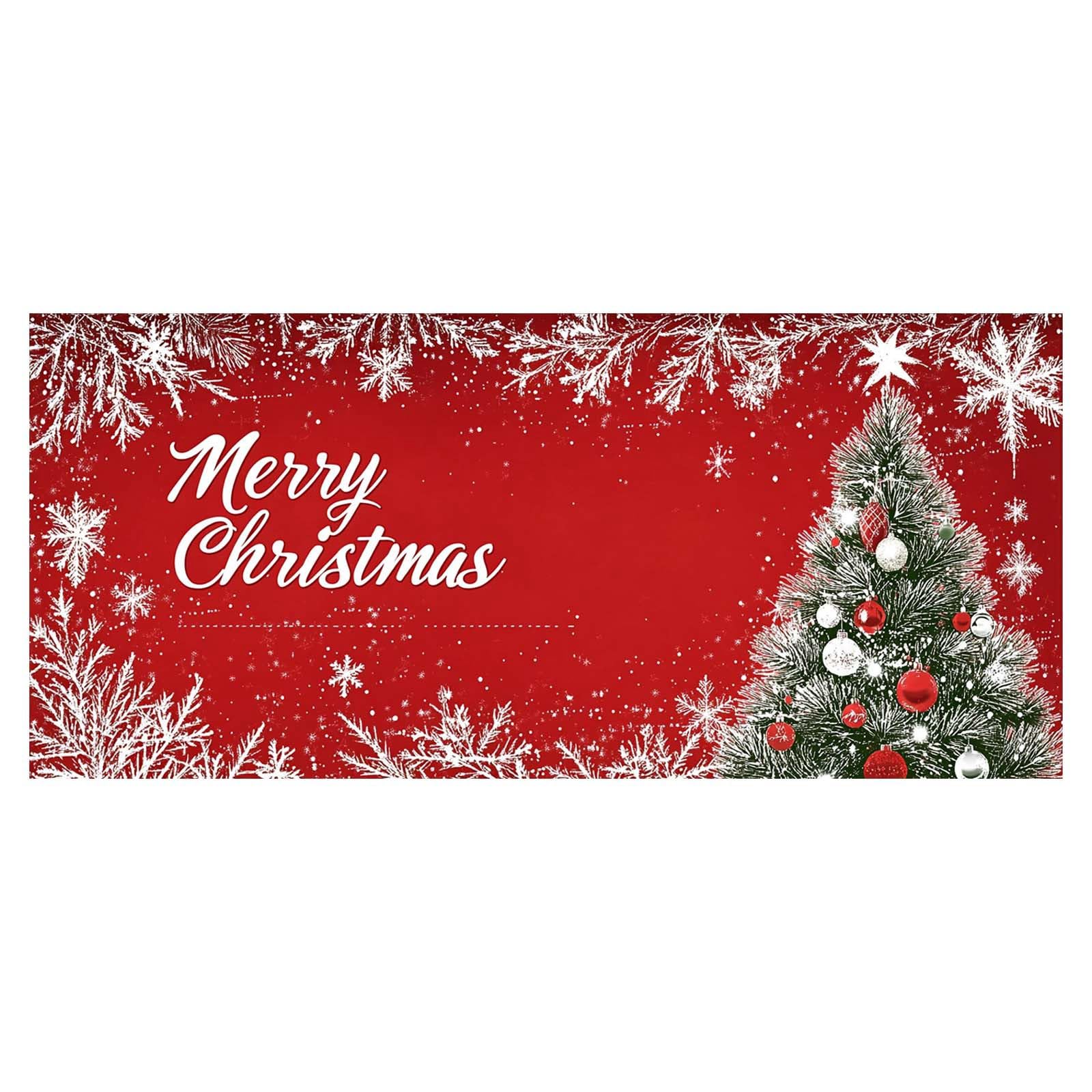 Pancartas de fiesta de Navidad para puerta de garaje, gran cubierta de puerta colgante, decoración de fondo de pared de garaje de Navidad, decoración de vacaciones al aire libre