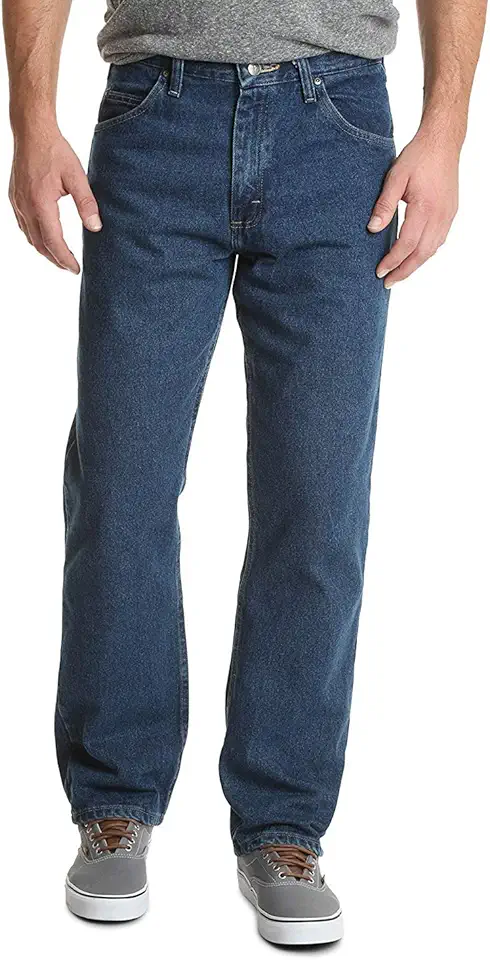 Wrangler Men's Classic 5-Pocket Relaxed Fit Cotton Jean