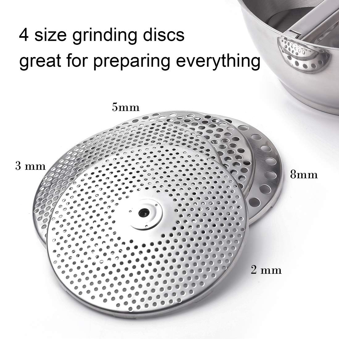Rotary Food Mill with 4 milling Disks 