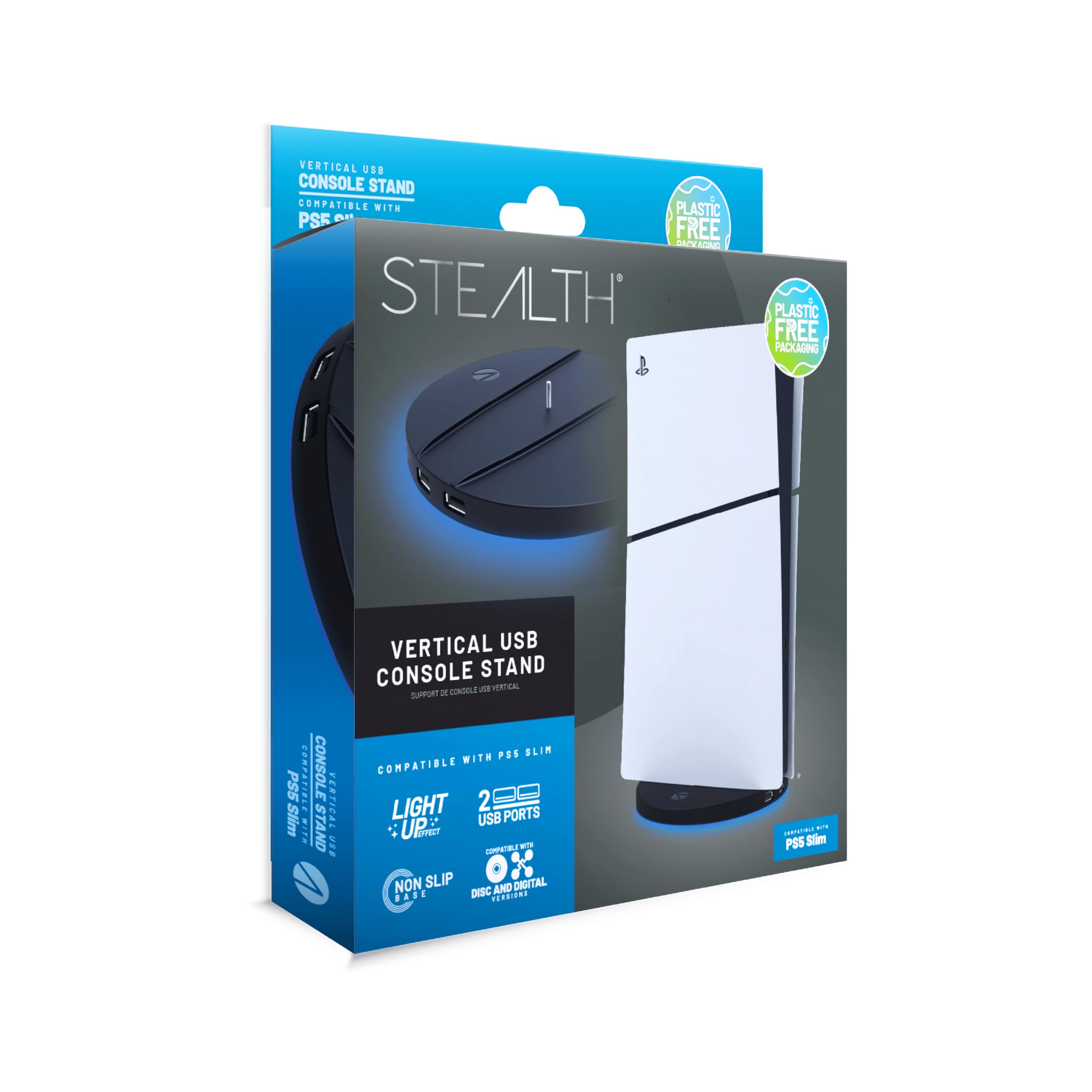 STEALTH Support vertical : compatible avec les versions disque et numérique de la console PS5 Slim