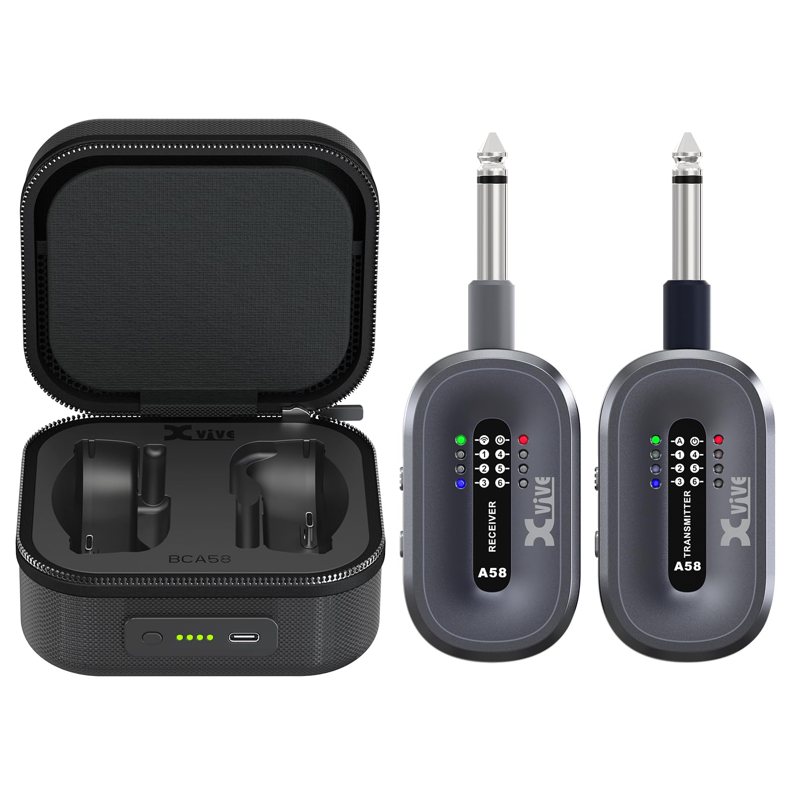 Xvive AC58 Wireless Guitar System - 5.8GHz Wireless Guitar Transmitter and Receiver with Charging Case-image-23