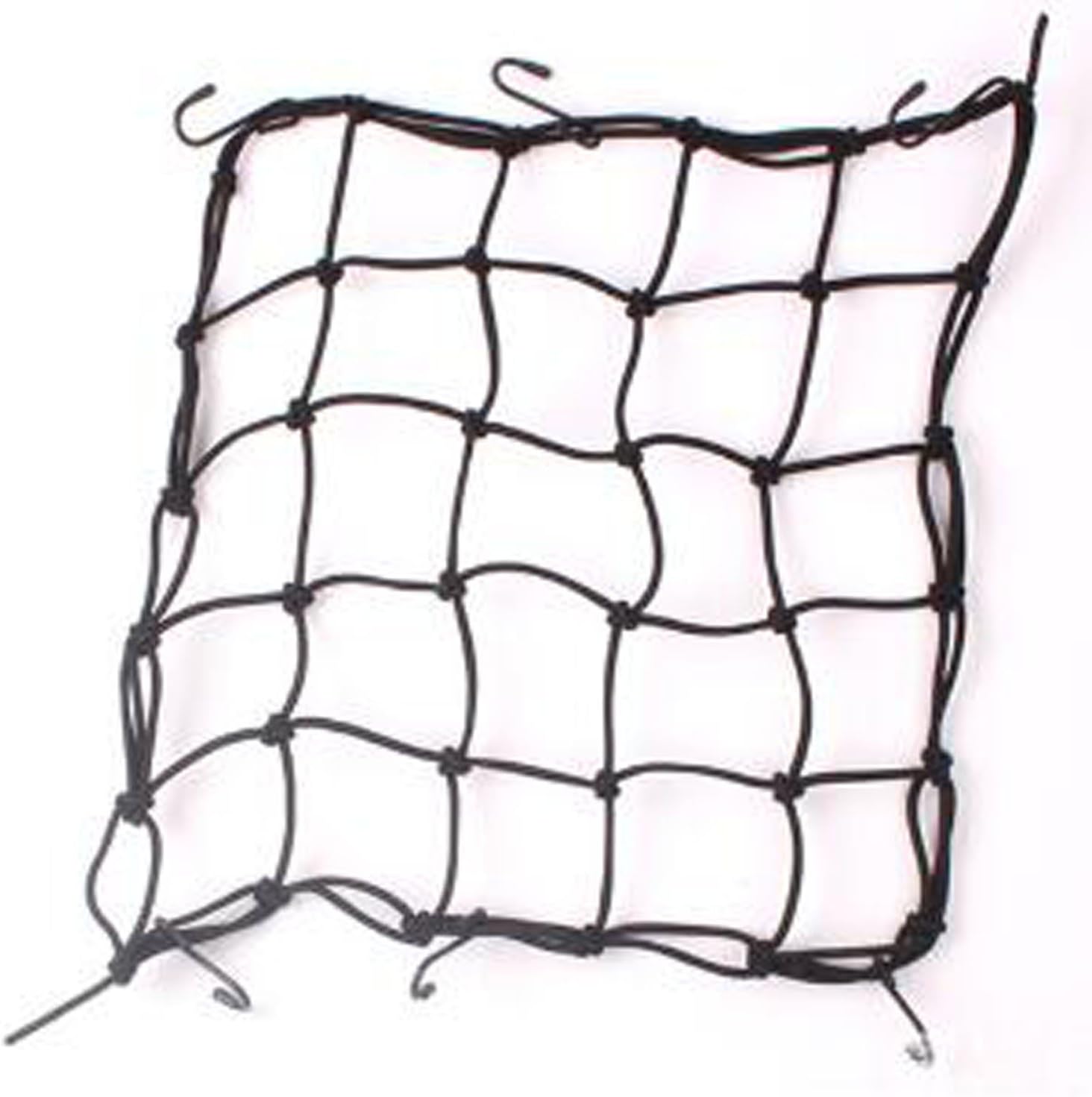 Moto Cargo Net Motorcycle Bicycle Bungee Carrier Cord With 6 Hooks [Size:40x40cm]