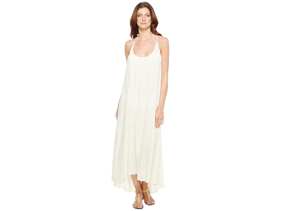 

Vince Camuto Fiji Solids Racerback Maxi Dress Cover-Up (Shell) Women's Swimwear