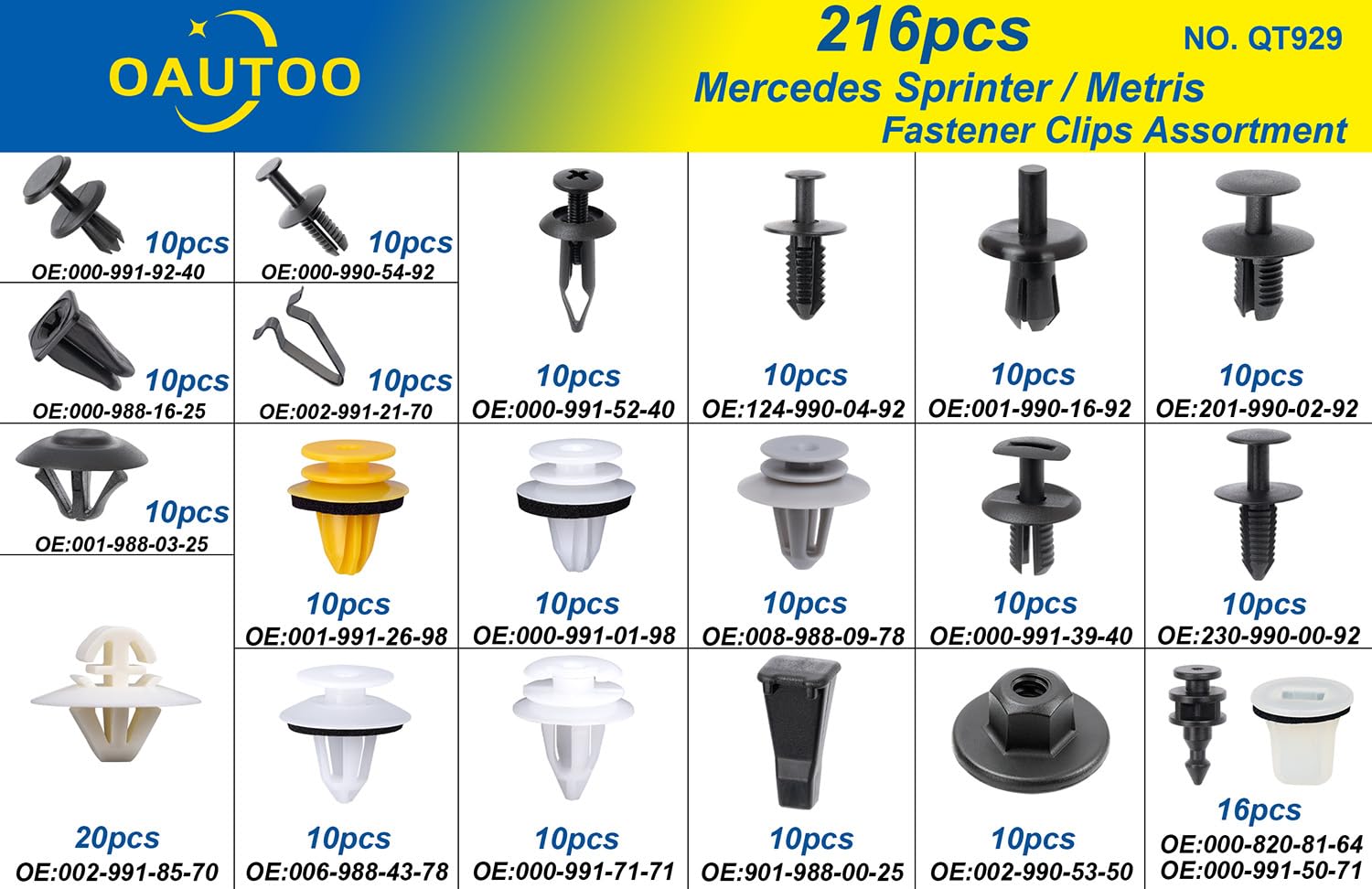 AC Sprinter 20x Plastic / Wheel Box Clips For Mercedes Sprinter 906 ...