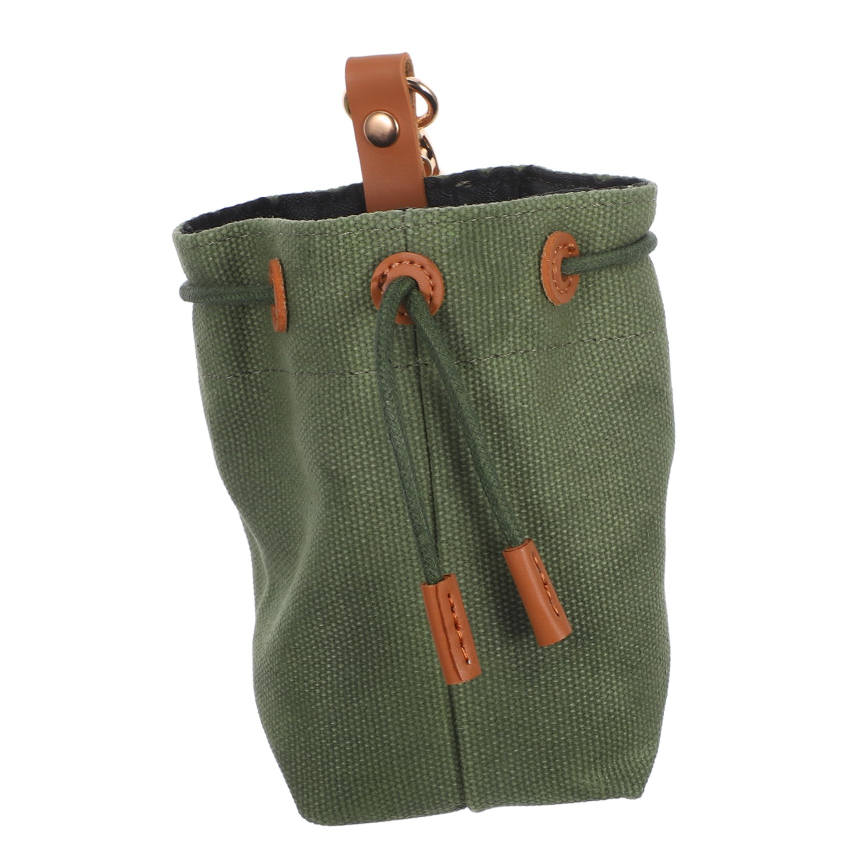 Bolsa para premios de perro Toyvian de lona verde para adiestramiento en casa