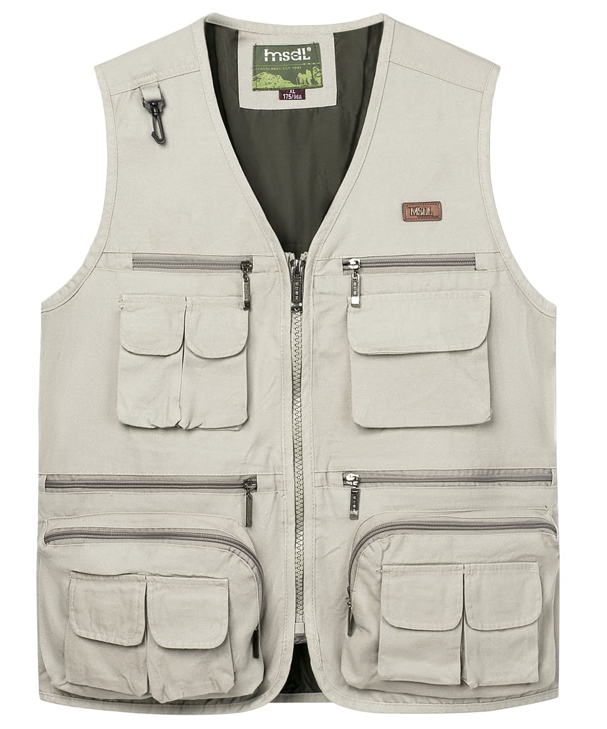 Gilet de Plein Air Homme Veste de Chasse Sans Manche Gilet Multipoches de Pêche Gilet pour Voyage Chasse Photographe