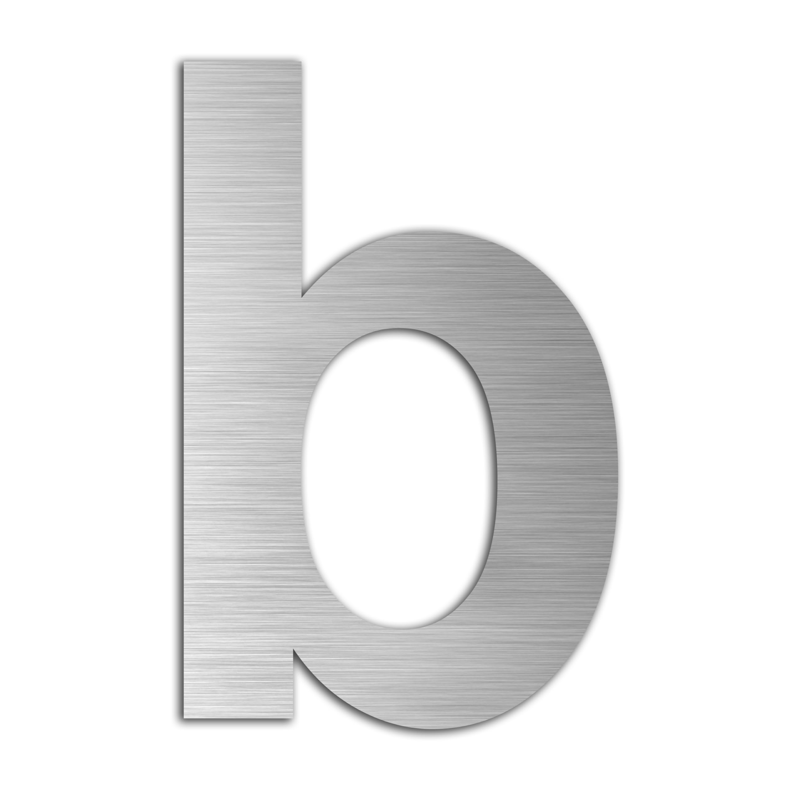 kemanli House Number 4.8 Inches Stainless Steel SUS304 Matte Brushed Finish Weatherproof Exterior for Door Letter Box Self-Adhesive House Number Height 123 mm (Silver 4.8 inches)