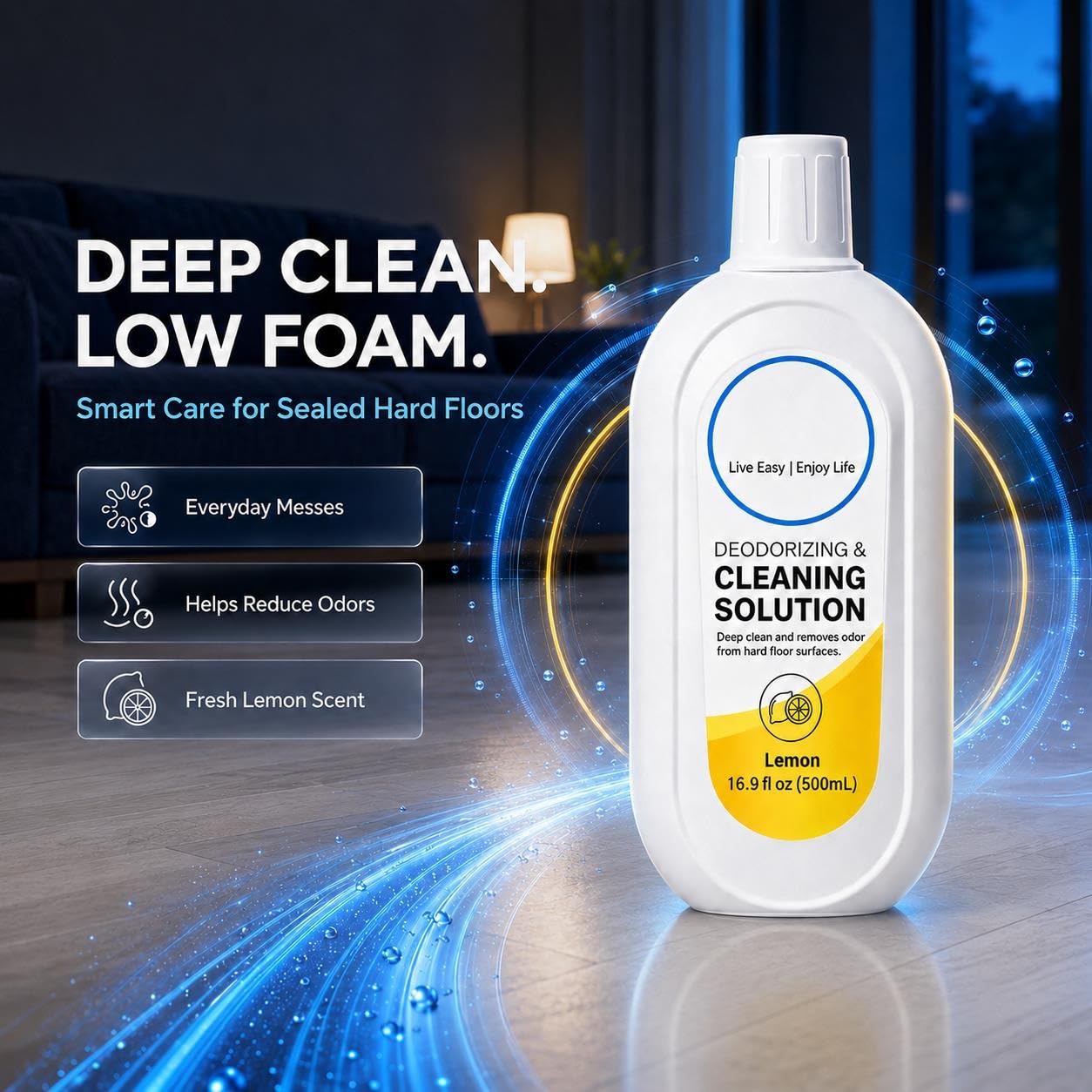 Detergente per Pavimenti Compatibile con Tineco FLOOR ONE, 2 L