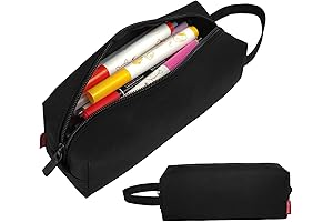 Black Pencil Case for School and Office Supplies