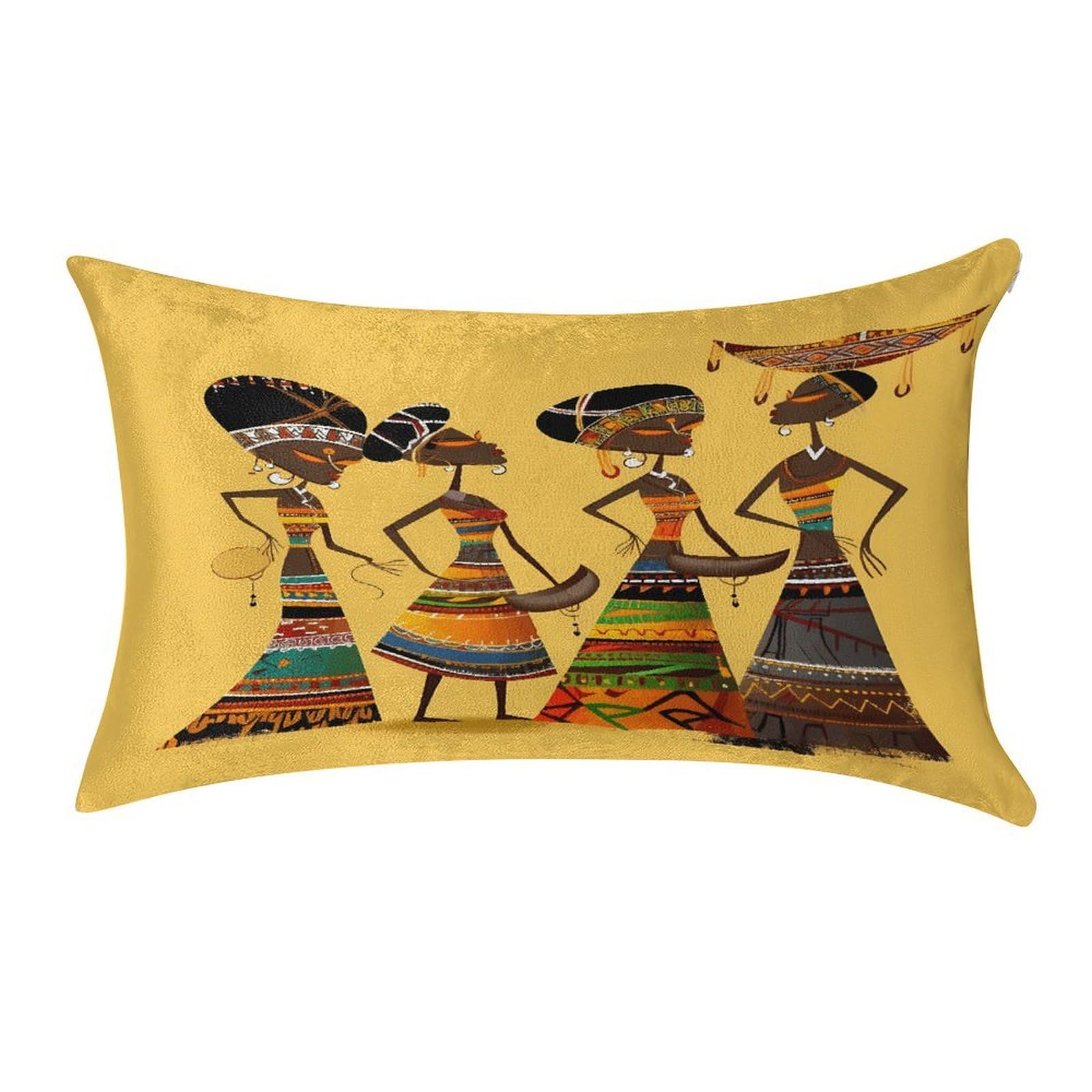 VstaDank Creative African Culture Pillow Covers Rectangular Cushion Case Cozy Decorative Throw Pillowcase Luxury Lumbar Pillow Shells with Zipper Soft Velvet Pillows Shams 12 X 20 in