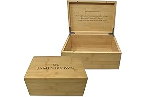 Personalized Wooden Memory Box with Custom Engraved Lid