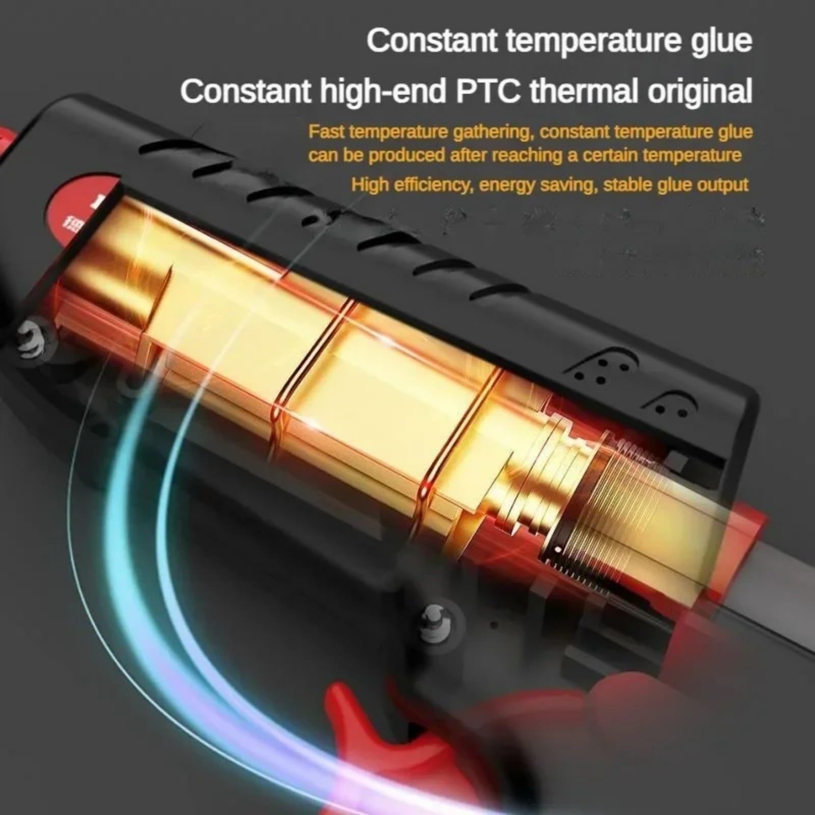 150/200 W Pistola de pegamento termofusible for barra 11 mm, pistola silicona caliente profesional pistola de pegamento caliente(200w)