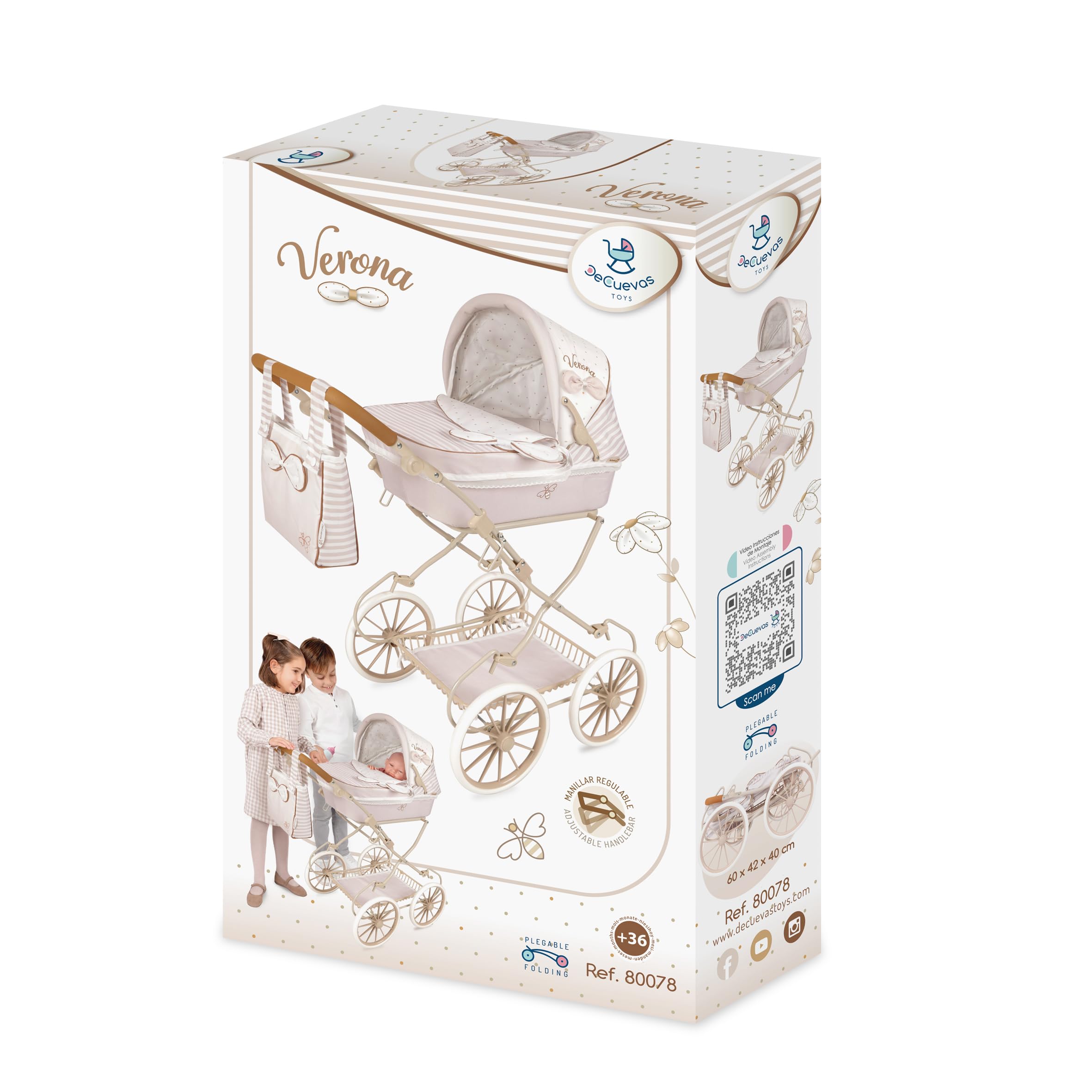 Carrito para Muñecas Decuevas Verona 42 x 80 x 81 cm