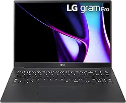 LG Notebook gram Pro OLED fino e leve de 16 polegadas, Intel Evo Edition - processador Intel Core Ultra 7 habilitado para IA, Windows 11 Home, 32 GB de RAM, SSD de 2 TB, preto