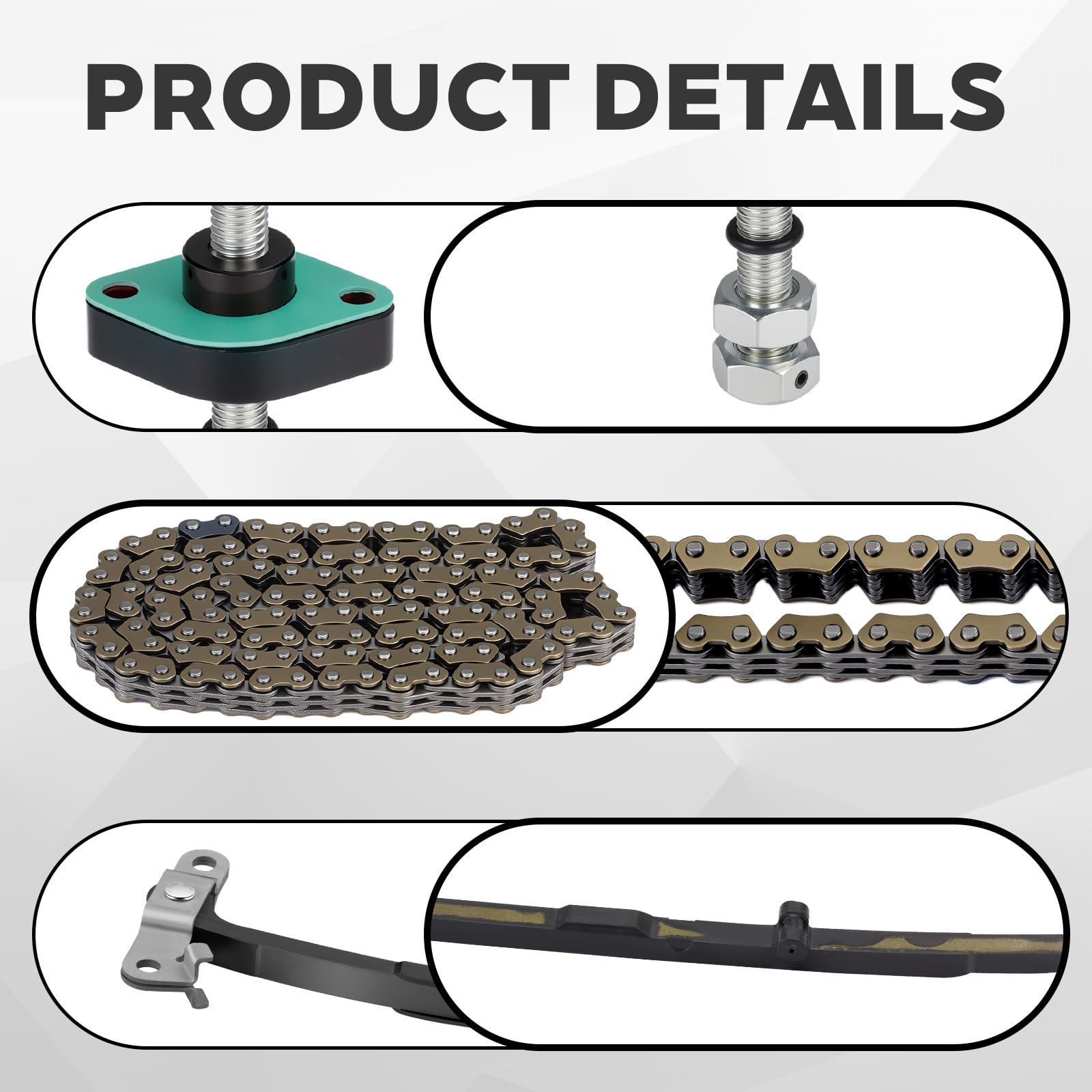 Amazon.com: MOTO1988 Cam Timing Chain & Guides & Tensioner w