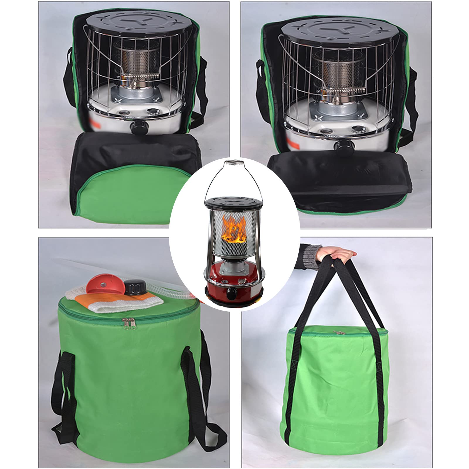 Calentador de queroseno para exteriores, calentadores de calefacción internos no eléctricos para interiores, potencia de fuego ajustable, estufa de calentador de queroseno portátil Emergencia de sup