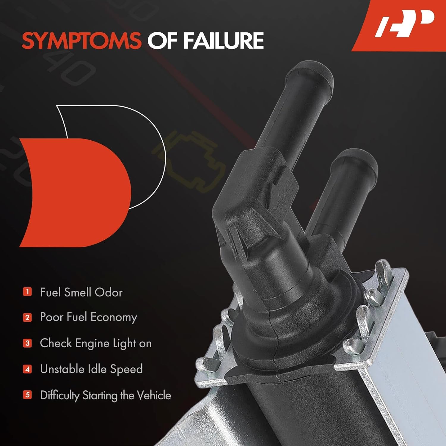 A-Premium Vapor Canister Purge Solenoid Valve Compatible with Subaru Legacy 2012-2013, 2.5L, Turbocharged