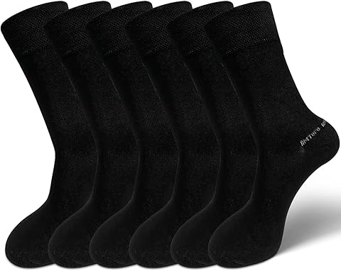 LOFIR Calcetines de Bambú para Hombre Mujer: Calcetines Fibra de Bambu Natural Calcetines Cortos Ultra Suave Transpirables Calcetines Deportivos Negro Blanco Marrón Beis Gris Oscuro 6 Pares EU 36-50