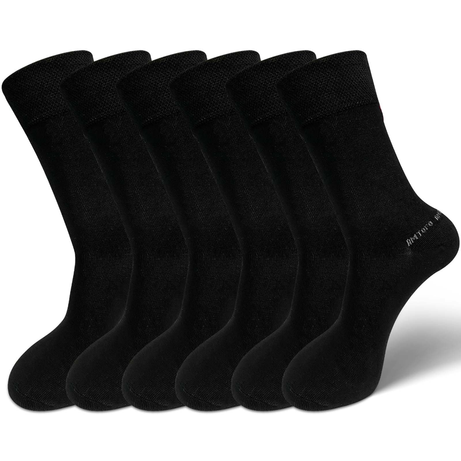 LOFIR Bambus Socken für Damen Herren: Bambusfaser-weiche Kurze Bambus Strümpfe Atmungsaktive Bambussocken Anti Schweiss Hohe Elastizität Sportsocken 6 Paare EU 36-50