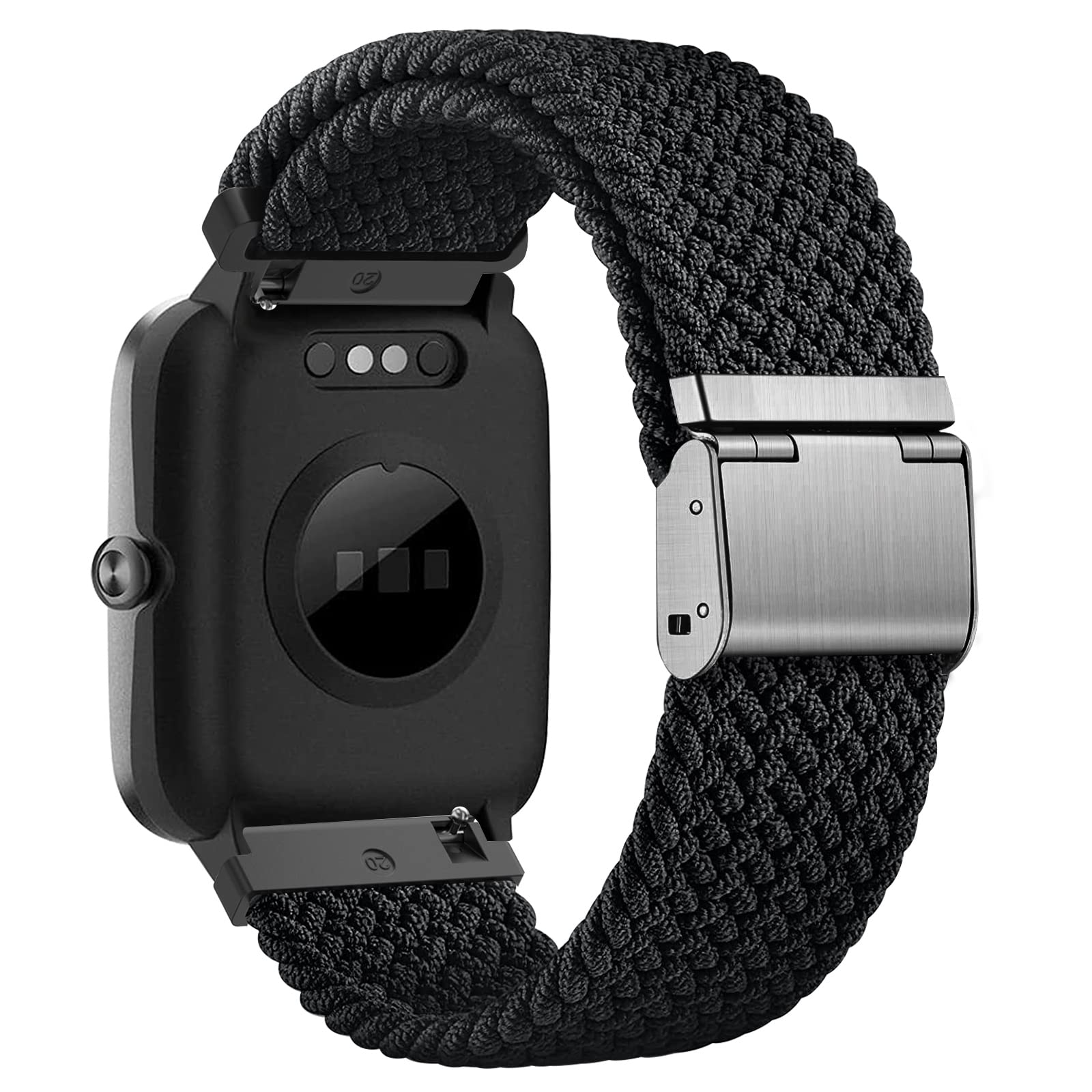 Cinturino per Amazfit Active, 20mm Sport Nylon Ricambio Elastica Cinturini per Amazfit GTS, GTS 4 Mini, GTS 4, GTS 3, GTS 2, GTS 2 Mini, GTR Mini, Amazfit Bip, Bip U, Bip U Pro, Bip 3, Bip 3 Pro