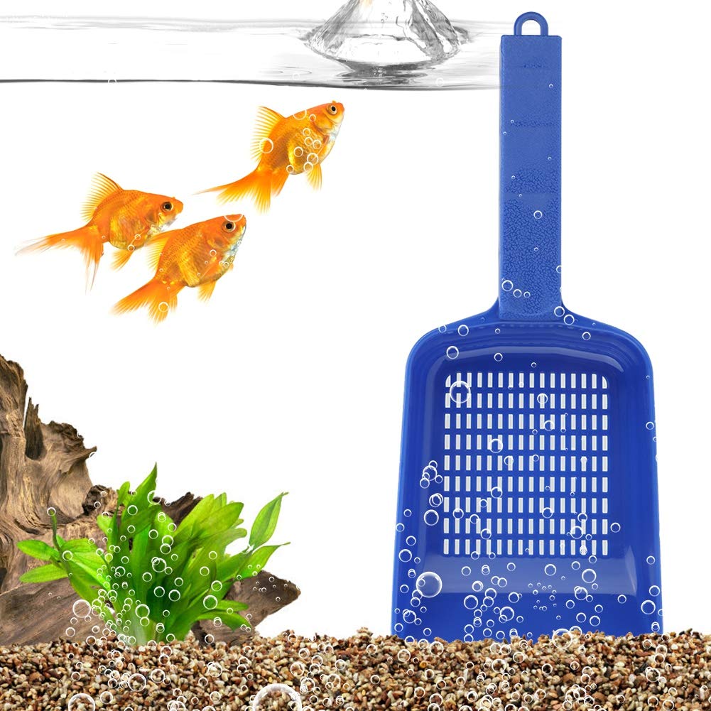 Restokki ABS Plastic Multifunction Aquarium Water Leaking Sand Shovel Fish Tank Practical Cleaning Tool