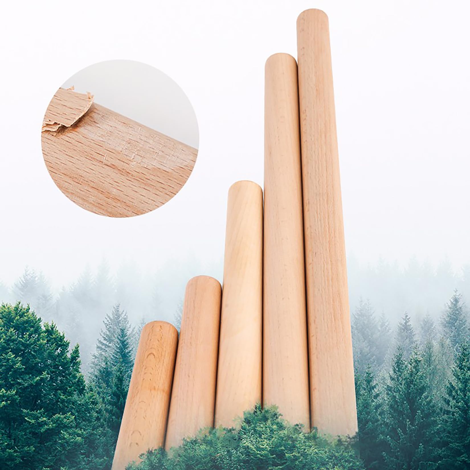 Patas de Muebles de Madera con Ruedas, 4 Piezas Patas Cónicas Patas De Mesa Patas de Escritorio,para Armario Sofá Comedor Soporte de TV